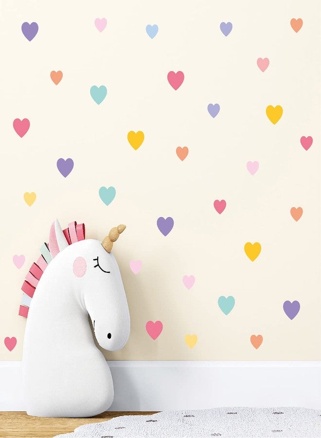 CELAENO Colorful Heart Wall Decal Stickers for Girls Bedroom Removable Heart Wall Stickers for Kids Baby Nursery Room Decorations - Image 4